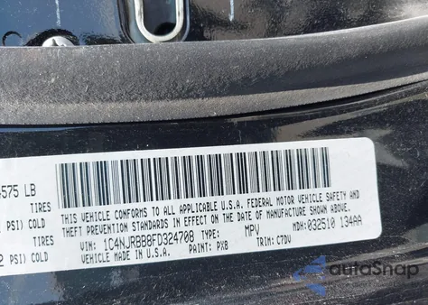 2015 Jeep Patriot Sport from USA, damaged, VIN 1C4NJRBB8FD324708